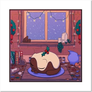 Pudkitt's Cozy Christmas Posters and Art